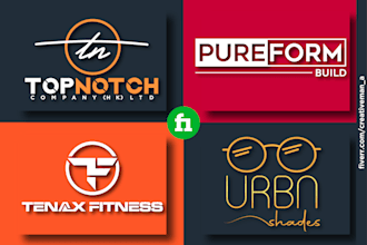 do creative unique custom business logo design