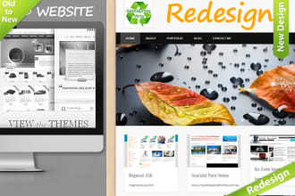 redesign the old website to a wordpress design using a premium wordpress theme