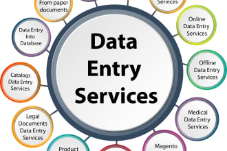 do data entry data collection excel typing file conversion
