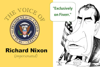 do a richard nixon impression voice over recording