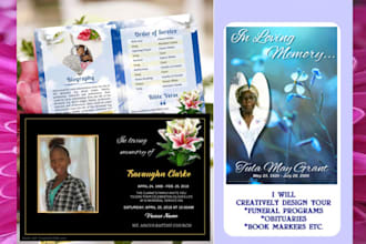 design your funeral programs