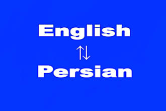 do english to persian translation and vice versa