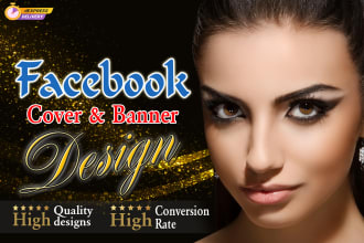 design a facebook cover and banner with a youtube thumbnail