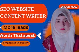 be your SEO website content writer for website copywriting