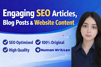 write engaging SEO articles, blog posts and webiste content