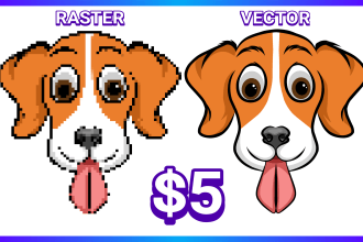 vectorize files from raster image , redesign, tracing