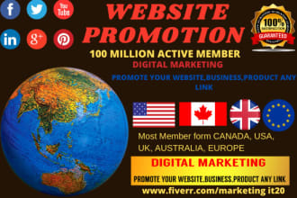 do promote and advertise your business website in the USA on social media