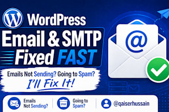 fix and setup wordpress email and SMTP settings