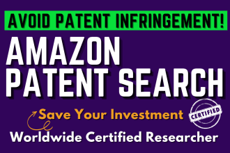 do amazon patent search and trademark search for your product, idea or invention