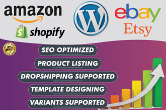 seo optimzed product listing on amazon ebay etsy wordpress woocommerce