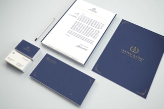 design professional letterhead and stationery in word format