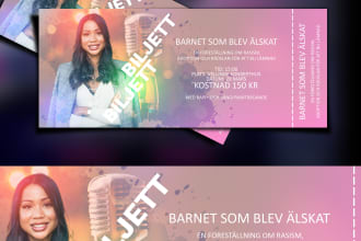 design ticket for any event