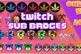 create amazing custom sub badge for your twitch