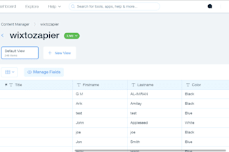 integrate wix database with CRM