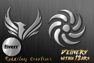convert your old logo into awesome 3d metal in 12 hrs