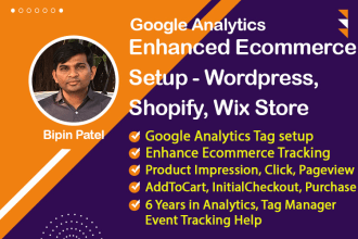 setup ga4 ecommerce tracking for wordpress, magento, bigcommerce, wix, shopify