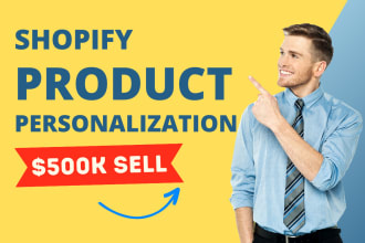 add shopify product personalizer, custom product option