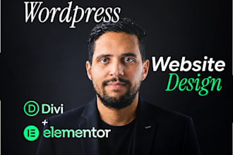 do webdesign for handyman landing page, luxury website using divi wordpress