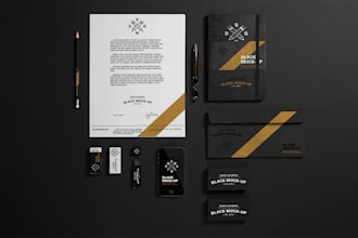 design business card, letterhead, and stationery items