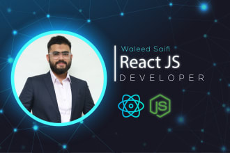 develop  responsive websites in reactjs nodejs with redux