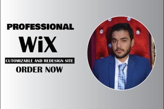 design wix website, customize wix site, wix store and velo