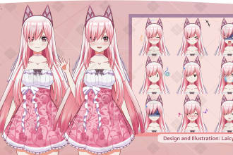 create anime vtuber model ready for rigging in live2d