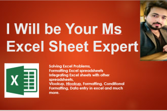 be your decidated microsoft excel expert
