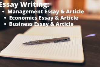 write superb economics, business, management essays, articles