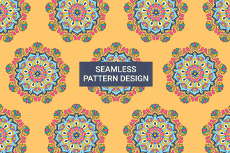 make unique seamless patterns for clothing, packaging or branding