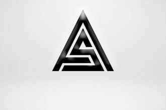 symbolic monogram initials text logo
