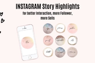create instagram highlight cover icons in 6 hours
