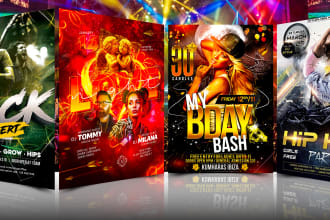 do dj, hip hop, concert, birthday, nightclub party instagram, party flyer