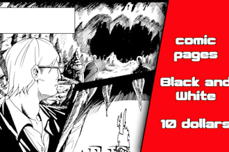 draw comic book illustrations or webtoon pages