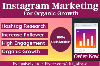 do hashtag research and be your instagram manager for instagram marketing