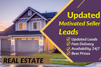 provide you motivated seller real estate leads with skip tracing