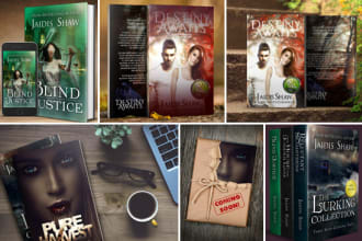 make your book cover into beautiful 3d mockups