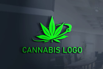unique cannabis and medical logo