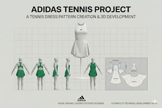develop professional tech pack sewing patterns size grading and 3d visualization