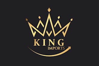 golden logo design for you