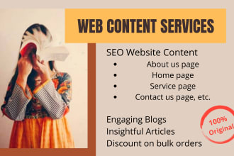 be your web content writer who writes SEO website content