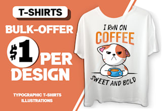create cool and trendy tshirt designs in bulk