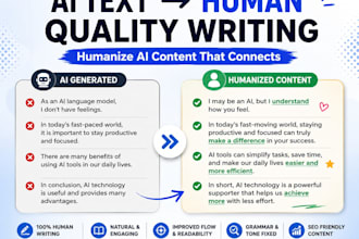 humanize ai generated content into natural, engaging writing