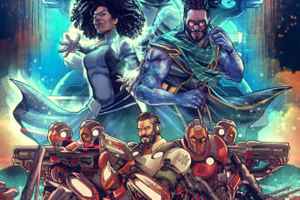 draw full package your pin up and cover page for your comic