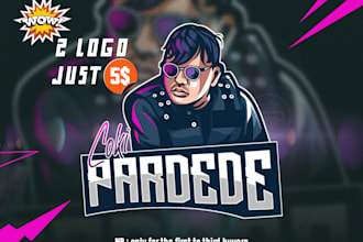 design logo gaming, esport, and twitch
