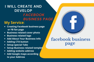 create and develop facebook business page