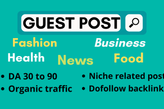 do guest post on health food business news and fashion blog