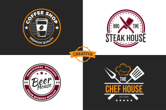 design 2 retro vintage logo within 24 hours