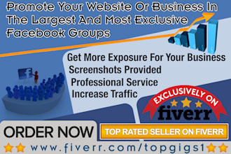 promote your business in the largest and most exclusive facebook groups
