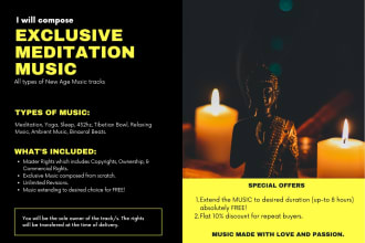 compose exclusive meditation music