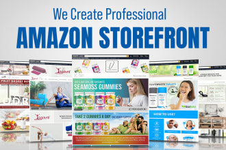 design a luxury amazon storefront or amazon brand store